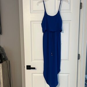 Women's Royal Blue Spaghetti Strap Maxi Dress